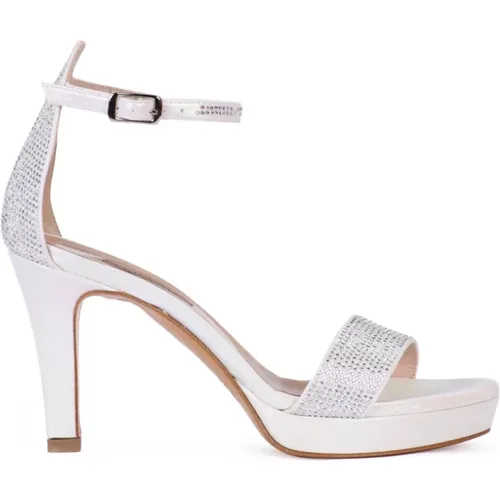 Sandals Lux Bianco , female, Sizes: 6 UK - Albano - Modalova