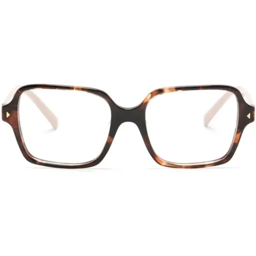 Braun/Havanna Optische Brille , Damen, Größe: 51 MM - Prada - Modalova