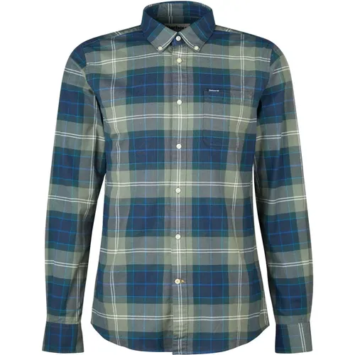 Lewis Tailored Shirt Blue Tartan , male, Sizes: XL, M - Barbour - Modalova