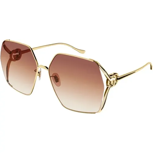 Vintage Oversized Square Sunglasses , unisex, Sizes: 64 MM - Gucci - Modalova