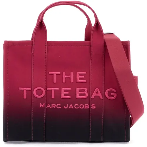 Verblasste Canvas Tote Bag mit Besticktem Logo , Damen, Größe: ONE Size - Marc Jacobs - Modalova