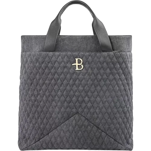 Denim Bag with Satin B Detail , female, Sizes: ONE SIZE - Ballantyne - Modalova