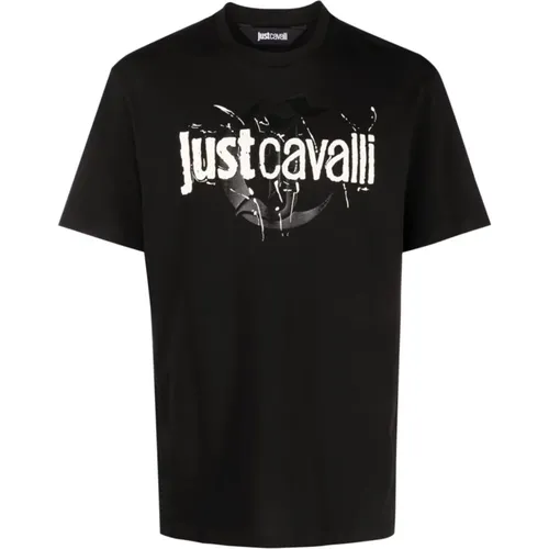 T-Shirts , Herren, Größe: M - Just Cavalli - Modalova