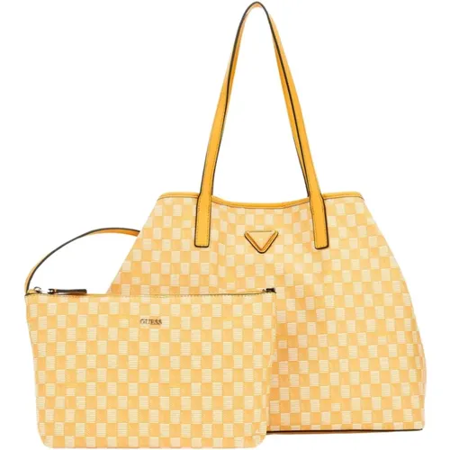 Tasche mit geometrischem Muster , Damen, Größe: ONE Size - Guess - Modalova