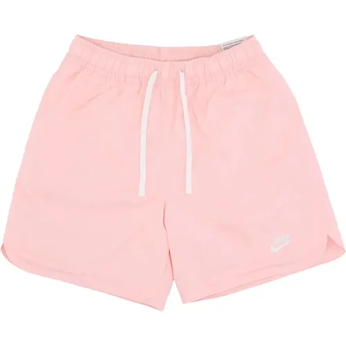 Mesh-gefütterte Badeshorts Rosa/Weiß , Herren, Größe: 2XL - Nike - Modalova