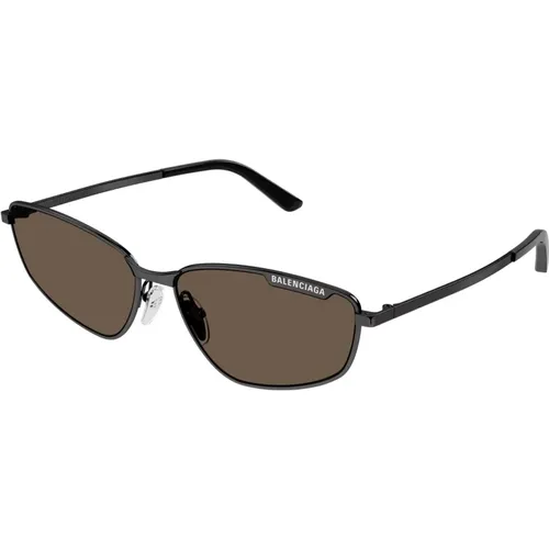 Stylish Sunglasses in Ruthenium/ , unisex, Sizes: 60 MM - Balenciaga - Modalova