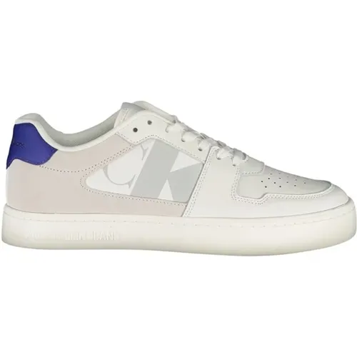 Polyester Sneakers with Contrast Details , male, Sizes: 9 UK, 8 UK, 10 UK, 7 UK, 11 UK, 6 UK - Calvin Klein - Modalova