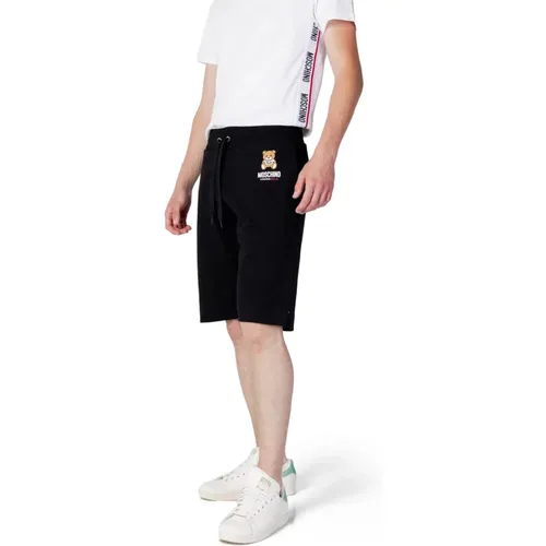 Schwarze Baumwollshorts mit Schnürung , Herren, Größe: XS - Moschino - Modalova