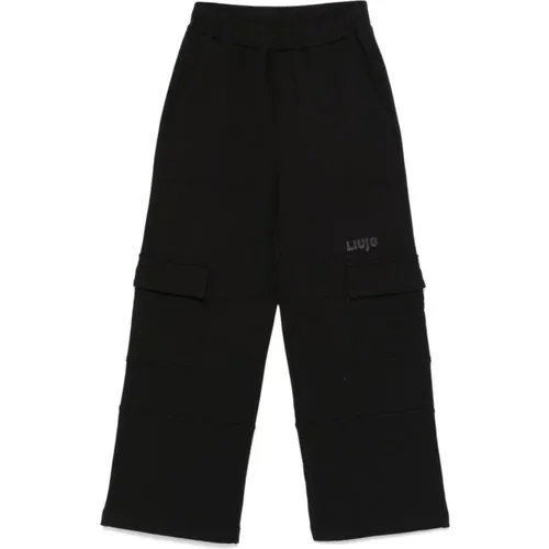 Schwarze Cargo Jersey Hose Liu Jo - Liu Jo - Modalova