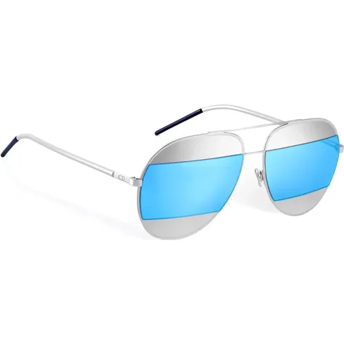 Split1-010 Sonnenbrille Silber/Blau Spiegel - Dior - Modalova
