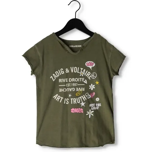 Mädchen Grüne Tops & T-Shirts - Zadig & Voltaire - Modalova