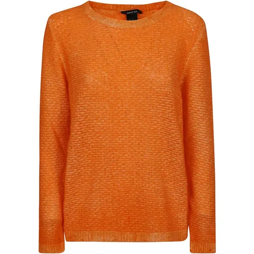 Oranger Pullover Italienisch Leinen Baumwolle - Avant Toi - Modalova