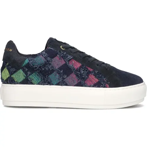 Blaue Low-Top-Plateau-Sneakers , Damen, Größe: 39 EU - Kurt Geiger - Modalova