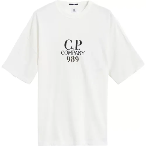 Bequemes Kurzarm T-Shirt - C.P. Company - Modalova