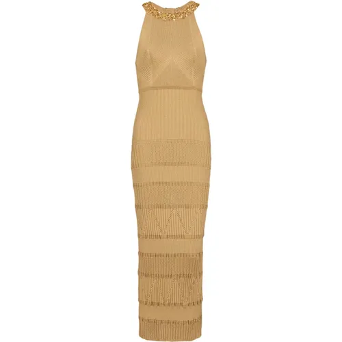 Besticktes Midi-Kleid Balmain - Balmain - Modalova