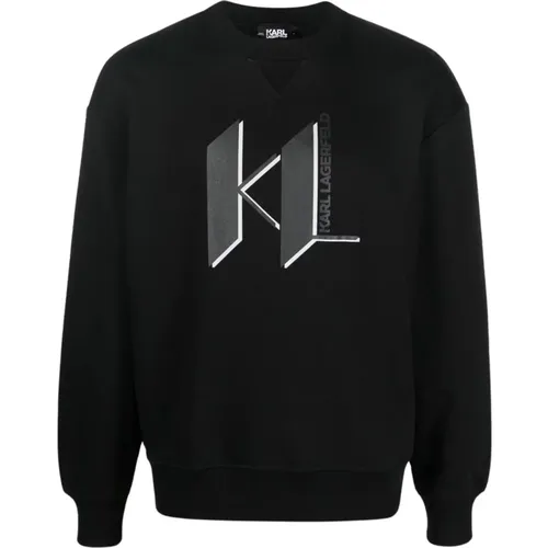 Unisex loungewear sweatshirt , male, Sizes: L, S - Karl Lagerfeld - Modalova