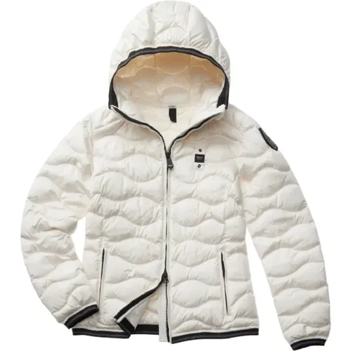 Down Jacket Horizontal Waves , female, Sizes: L, M, S, XS - Blauer - Modalova