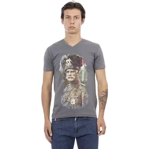 Action V-Neck T-Shirt , male, Sizes: M, 2XL, L, S, XL - Trussardi - Modalova