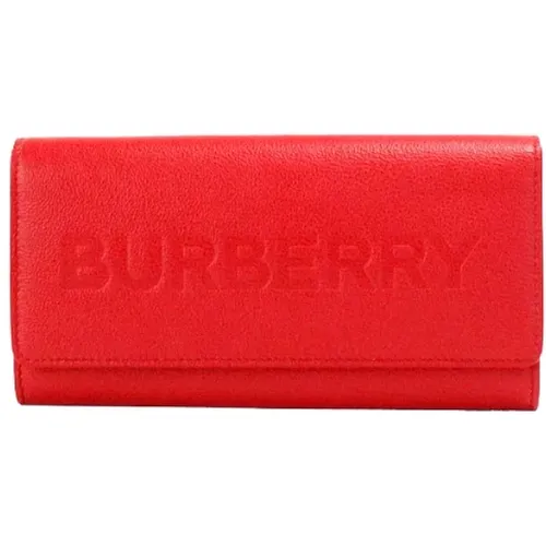 Geprägte Leder Continental Clutch Geldbörse - Burberry - Modalova