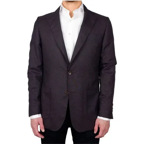 Italian Wool Blazer , male, Sizes: L, 2XL - Made in Italia - Modalova