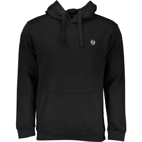 Sweatshirt Ohne REIßVERSCHLUSS Herren Schwarz , Herren, Größe: M - Sergio Tacchini - Modalova