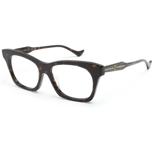 Braun/Havanna Optische Brille,Klassische Schwarze Optische Brille,Dunkel Havana Brillengestelle - Gucci - Modalova
