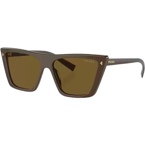 PR 21Zs 11J01T Sunglasses , female, Sizes: ONE SIZE - Prada - Modalova