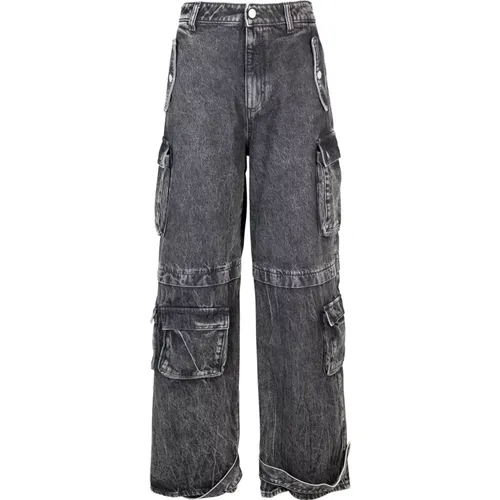 Cargo Wide Leg Low Waist Jeans - Icon Denim - Modalova