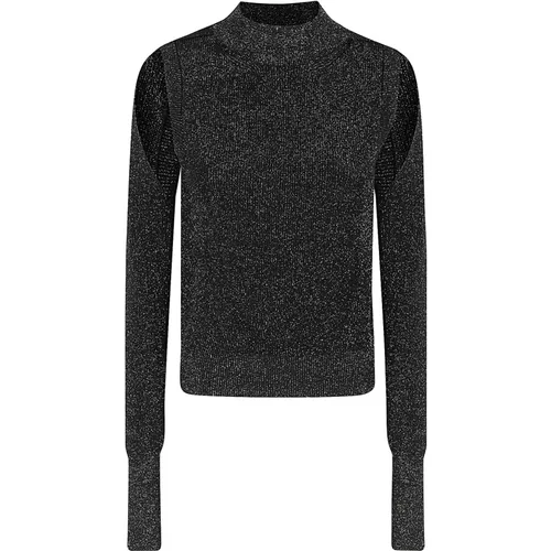 Sweater mit Ausschnitt , Damen, Größe: M - Roberto Collina - Modalova