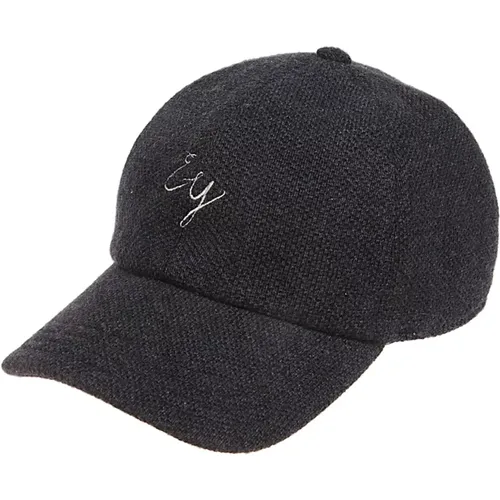 Cashmere Baseball Cap Embroidery , unisex, Sizes: ONE SIZE - Eleventy - Modalova