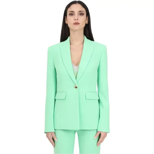 Grüner Crêpe Stretch Blazer PINKO - pinko - Modalova