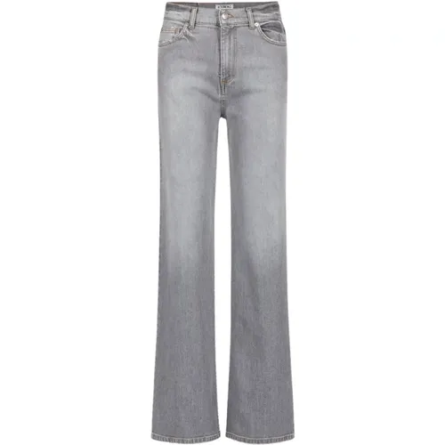 Graue Flared Boyfriend Fit Jeans , Damen, Größe: W27 - Iceberg - Modalova