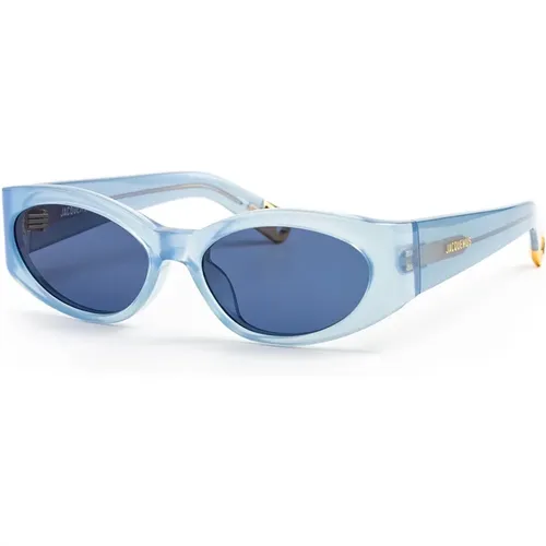 Blaue C5 SUN Sonnenbrille , Damen, Größe: 55 MM - Jacquemus - Modalova
