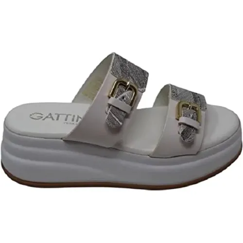 Flat Sandals , female, Sizes: 6 UK, 5 UK - Gattinoni - Modalova