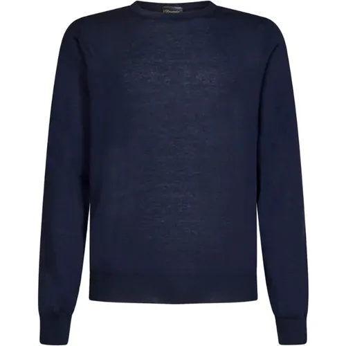 Dark Cashmere Sweater , male, Sizes: 4XL, L, 3XL, XL, M - Drumohr - Modalova