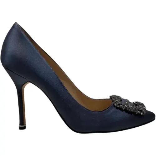 Pre-owned Leather heels , female, Sizes: 5 UK - Manolo Blahnik Pre-owned - Modalova