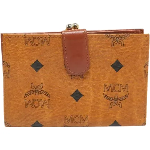 Pre-owned Coated canvas wallets , female, Sizes: ONE SIZE - MCM Pre-owned - Modalova