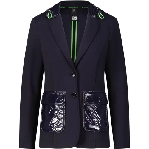 Sportlicher Jersey-Blazer mit Materialmix , Damen, Größe: XS - Marc Cain - Modalova