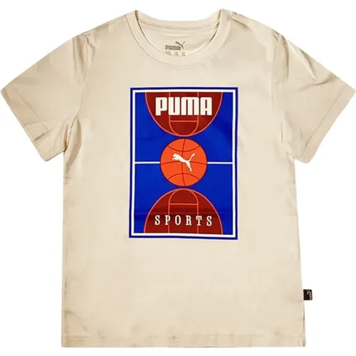 Beiges T-Shirt mit Farbdruck Puma - Puma - Modalova
