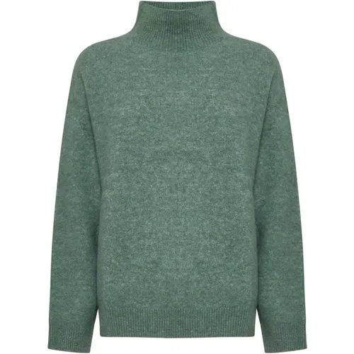 Grüne Pullover Kollektion , Damen, Größe: L - Alysi - Modalova