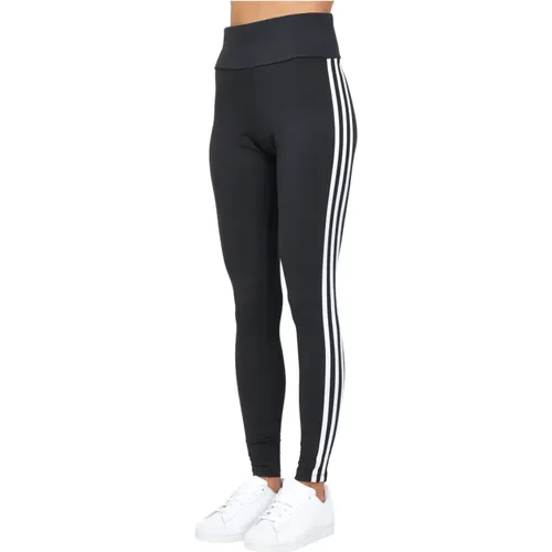 Schwarze 3-Streifen Sportleggings - adidas Originals - Modalova