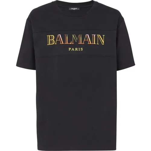 Vintage Balain ebroidered T-shirt , male, Sizes: XL, L, S, M - Balmain - Modalova