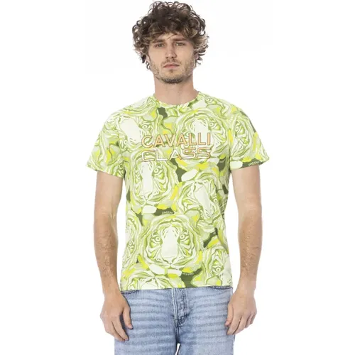 Fantasy Print Short Sleeve T-Shirt , male, Sizes: M, L - Cavalli Class - Modalova