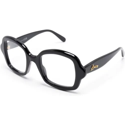 Klassische Schwarze Optische Brille , Damen, Größe: 49 MM - Loewe - Modalova