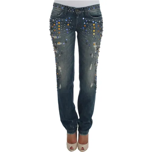 Kristallbesetzte Slim Fit Jeans - Dolce & Gabbana - Modalova