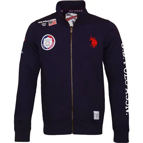 Bequeme Zipper Sweatjacket mit Armprint - U.s. Polo Assn. - Modalova
