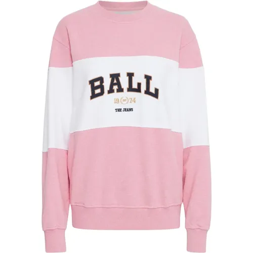 Sportlicher Sweatshirt mit Coolem Print - Ball - Modalova