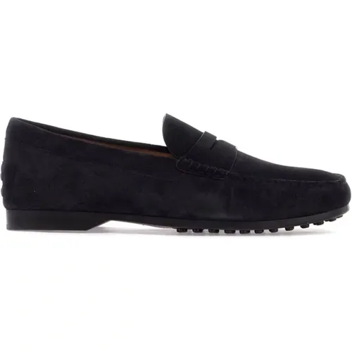 Suede Moccasins with Leather Interior , male, Sizes: 8 UK, 6 UK, 9 UK - TOD'S - Modalova