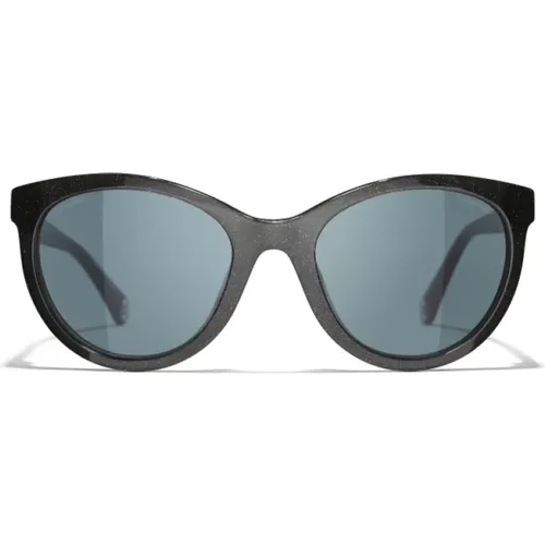 U Sunglasses Blue Mirror Lenses , unisex, Sizes: 52 MM - Chanel - Modalova