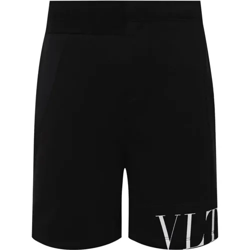 Modal Track Shorts with Contrast Logo Print , male, Sizes: M - Valentino - Modalova